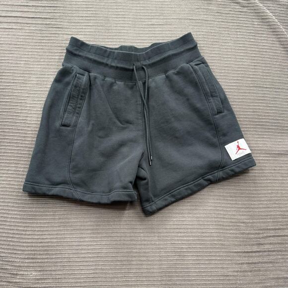 Jordan Shorts Mens Large Black Standard Fit Fleece Drawstring Athletic Pockets - Picture 1 of 8